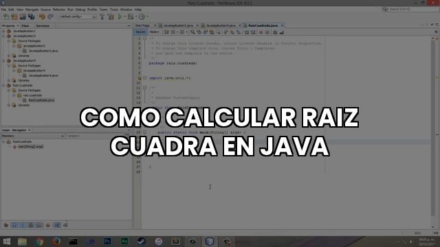 Como Calcular Raiz Cuadra En Java