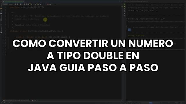 Como Convertir Un Numero A Tipo Double En Java Guia Paso A Paso