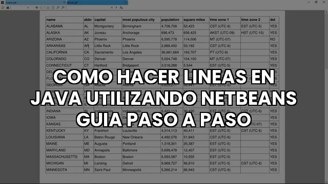 Como Hacer Lineas En Java Utilizando Netbeans Guia Paso A Paso