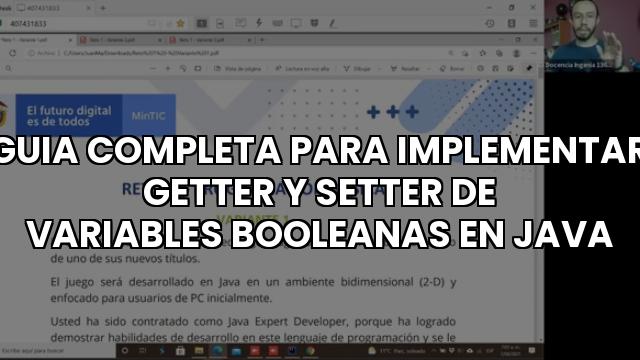 Guia Completa Para Implementar Getter Y Setter De Variables Booleanas En Java