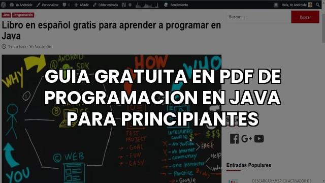 Guia Gratuita En Pdf De Programacion En Java Para Principiantes
