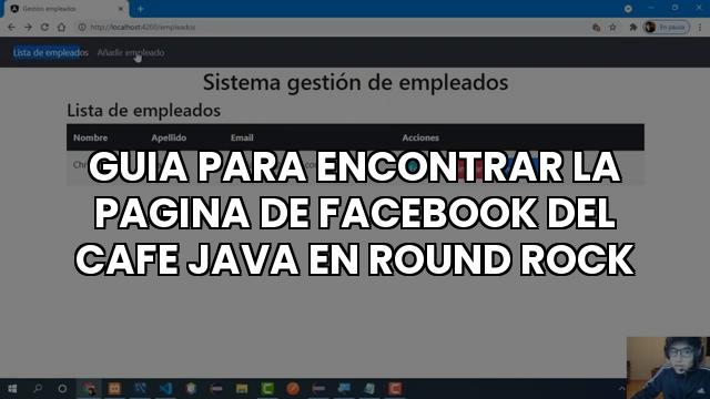 Guia Para Encontrar La Pagina De Facebook Del Cafe Java En Round Rock