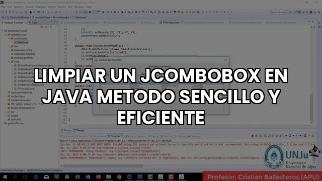 Limpiar Un Jcombobox En Java Metodo Sencillo Y Eficiente