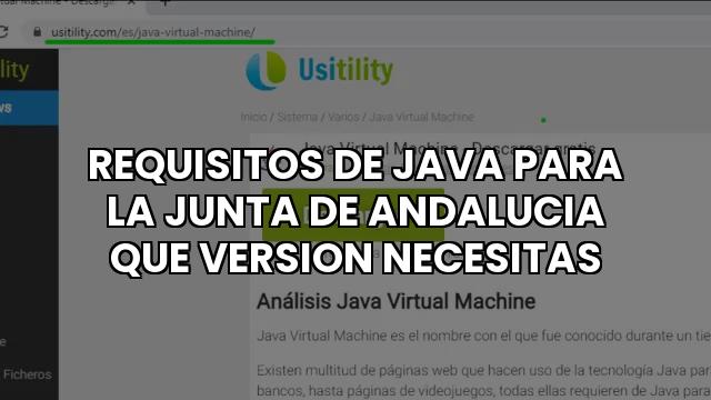 Requisitos De Java Para La Junta De Andalucia Que Version Necesitas