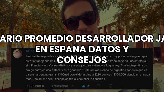 Salario Promedio Desarrollador Java En Espana Datos Y Consejos