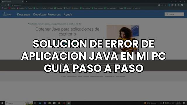 Solucion De Error De Aplicacion Java En Mi Pc Guia Paso A Paso